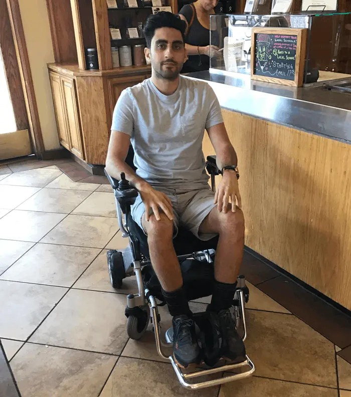 Dr. Ghalili Floxed in Wheelchair